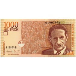 Колумбия 1000 песо 2016 год - Хорхе Эльесер Гайтан - UNC