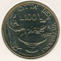 Ватикан 100 лир 1997 год - Папа Иоанн Павел II. Купель для птиц