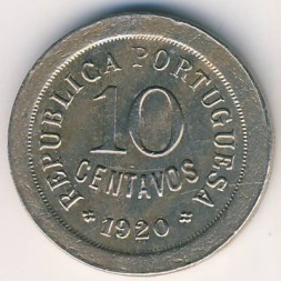 Португалия 10 сентаво 1920 год