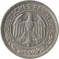 Веймарская республика 50 рейхспфеннигов 1928 год (J)