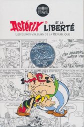 Франция 10 евро 2015 год - Астерикс и Обеликс - LIBERTE, смех