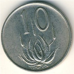 ЮАР 10 центов 1972 год