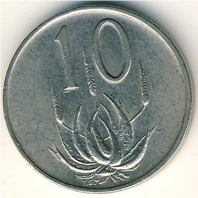 ЮАР 10 центов 1972 год