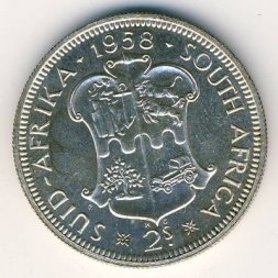 ЮАР 2 шиллинга 1958 год