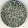 Великобритания 1 шиллинг 1893 год