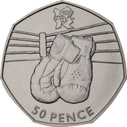 Великобритания 50 пенсов 2011 год - Бокс
