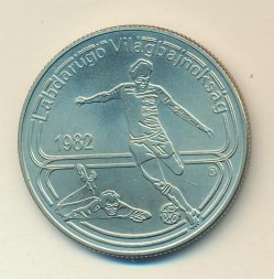 Венгрия 100 форинтов 1982 год - Чемпионат мира по футболу в Испании 1982 года