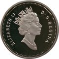 Канада 25 центов 1995 год (proof)
