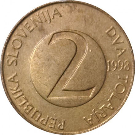 Словения 2 толара 1998 год