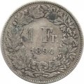 Швейцария 1 франк 1894 год