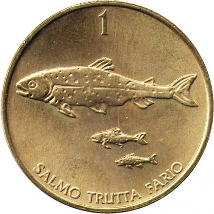 Словения 1 толар 1999 год - Форель