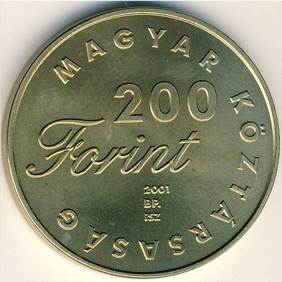 Венгрия 200 форинтов 2001 год - Детская литература. Лудаш Мати