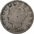 США 5 центов 1912 год (без отметки МД)