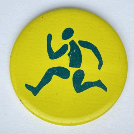 Значок. Виды спорта. Спорт. Бег