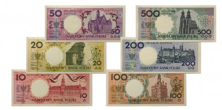 Польша набор банкнот в буклете 1990 год - Выпуск 2018 года - UNC
