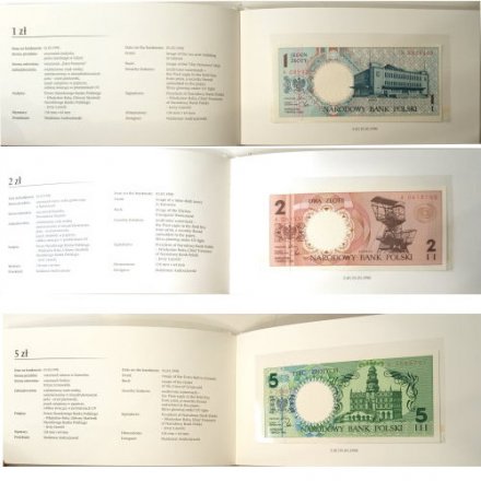 Польша набор банкнот в буклете 1990 год - Выпуск 2018 года - UNC
