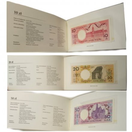 Польша набор банкнот в буклете 1990 год - Выпуск 2018 года - UNC
