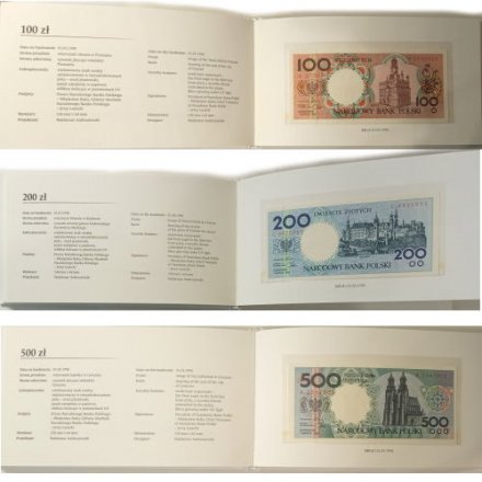 Польша набор банкнот в буклете 1990 год - Выпуск 2018 года - UNC