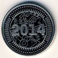 Зимбабве 25 центов 2014 год - Резервный банк Зимбабве