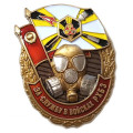Знак &quot;За службу в войсках РХБЗ&quot;, с удостоверением