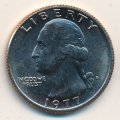 США 25 центов (1/4 доллара) 1977 год (D)