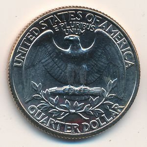 США 25 центов (1/4 доллара) 1977 год (D)