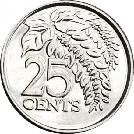 Тринидад и Тобаго 25 центов 2017 год - Чакония