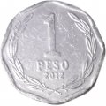 Чили 1 песо 2012 год - Бернардо О&#039;Хиггинс
