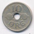 Дания 10 эре 1936 год - Король Кристиан X