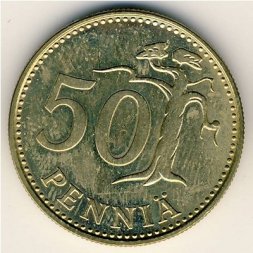 Финляндия 50 пенни 1987 год (N)