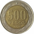 Чили 500 песо 2013 год