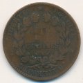 Франция 10 сантимов 1891 год