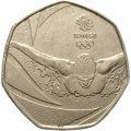 Великобритания 50 пенсов 2016 год - Олимпийские Игры. Рио-де-Жанейро 2016