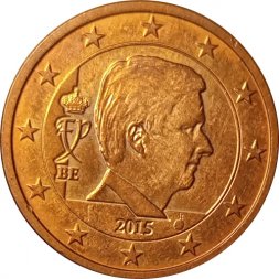 Бельгия 5 евроцентов 2015 год