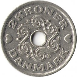 Дания 2 кроны 1997 год
