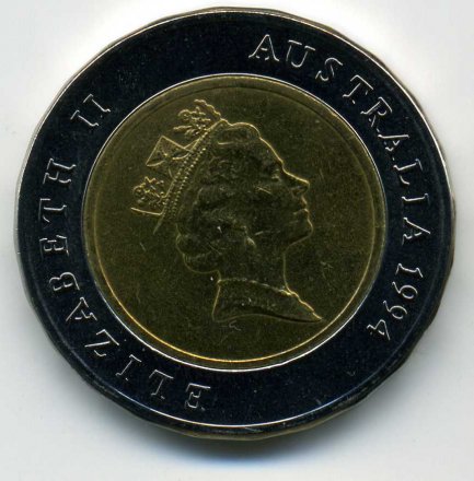 Австралия 5 долларов 1994 год - 100 лет избирательному праву женщин