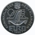 Нидерланды 20 евро 1996 год - Виллем Баренц (жетон) 