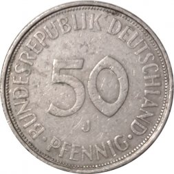 ФРГ 50 пфеннигов 1971 год (J)