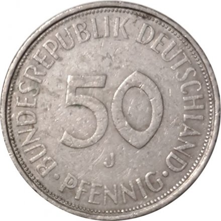 ФРГ 50 пфеннигов 1971 год (J)