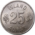 Исландия 25 эйре 1963 год - Малый герб