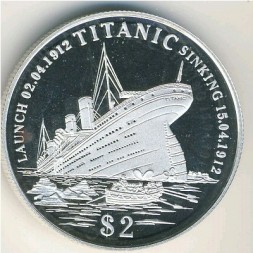 Монета Кирибати 2 доллара 1998 год