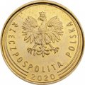 Польша 2 гроша 2020 год 