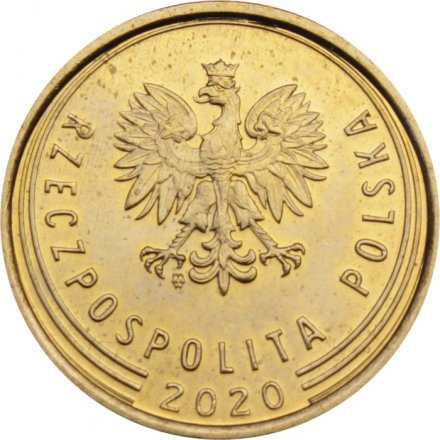 Польша 2 гроша 2020 год 