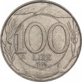 Италия 100 лир 1996 год 