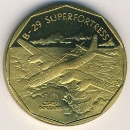 Маршалловы острова 10 долларов 1991 год