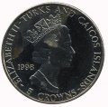 Теркс и Кайкос 5 крон 1998 год - Диана, принцесса Уэльская