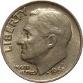 США 1 дайм (10 центов) 1969 год - Франклин Рузвельт (D)