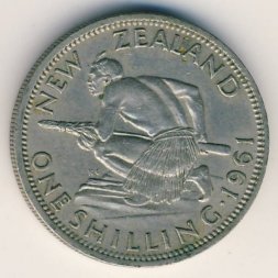 Новая Зеландия 1 шиллинг 1961 год