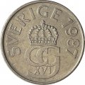 Швеция 5 крон 1987 год - Король Карл XVI Густав