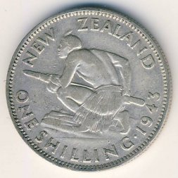 Новая Зеландия 1 шиллинг 1943 год